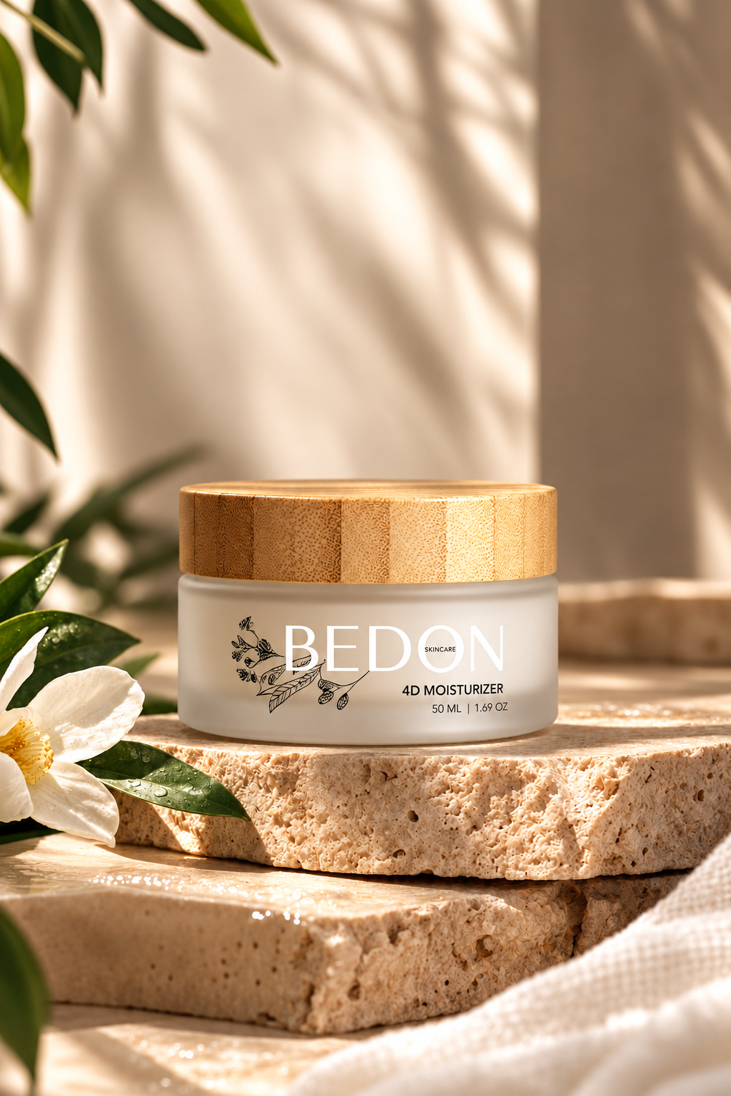 The 4D Moisturizer in a luxury spa setting