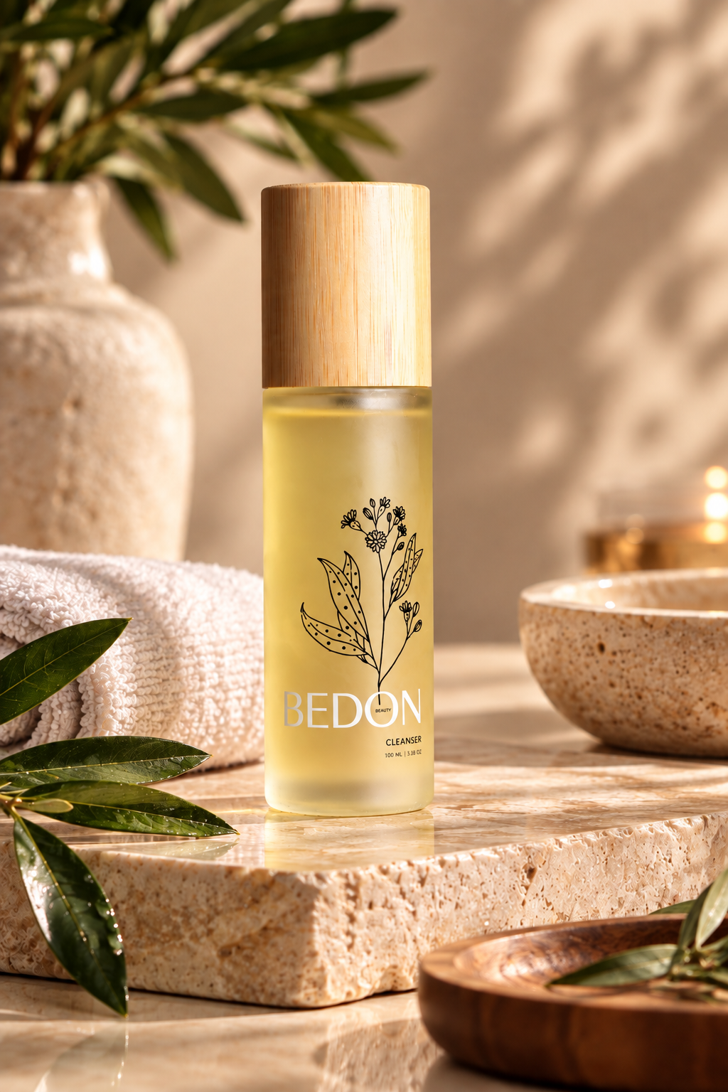 The Cleanser in a luxury spa setting