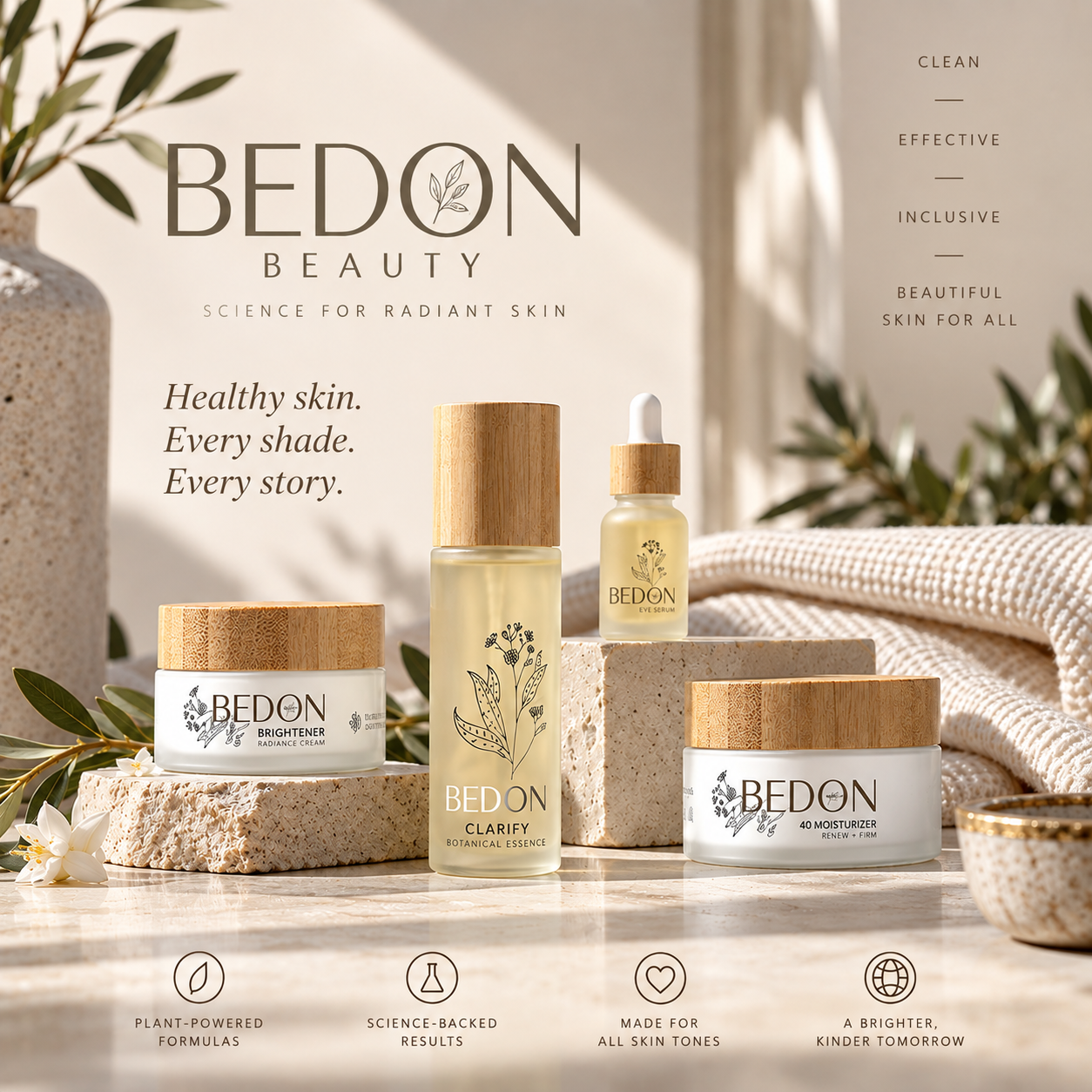BEDON clean skincare ritual